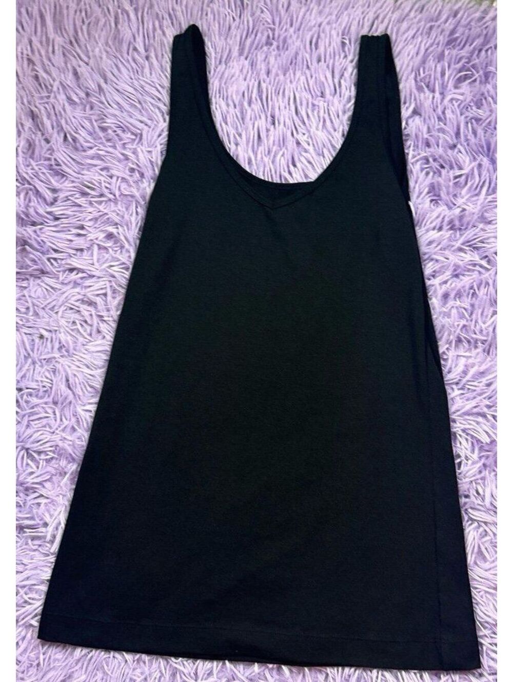 Felina Women’s Black Reversible Tank Tops 2 Pack Size Small V-Neck Scoop Neck